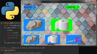ROCK PAPER SCISSORS  - TKINTER PYTHON