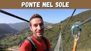 PONTE NEL SOLE: il Ponte Tibetano a Dossena