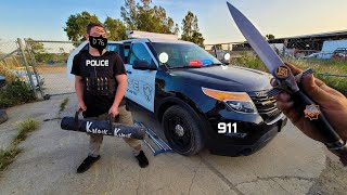 Searching A Decommissioned Police SUV! Found a BATTERING RAM! | Crown Rick Auto Cop Car Explorer!