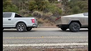 When Cybertruck pulled F-150 uphill !