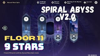 Floor 11 - 9 Star | Spiral Abyss v2.0 | Genshin Impact