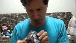 Aaron Solving a Tokyo Tourism Cube (3x3x3)