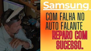 Samsung A10 com falha no auto falante, reparo com sucesso.