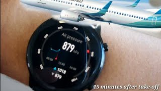 Huawei Honor Magic Watch 2 Airplane Barometer Test: Altitude and Air Pressure | Smart Watch Review