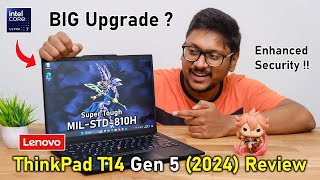 Most Secure Business Laptop 2024..? 🤔Lenovo's New ThinkPad T14 Gen 5 (2024) Review