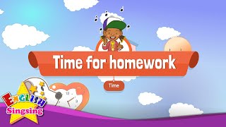 [Time] Time for homework- Educational Rap for Kids - English song for Children