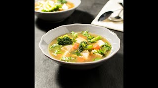 "Cilantro Tofu Soup - The Ultimate One-Pot Comfort Food 🍲"