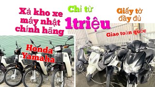 Kho Xe Máy Cũ Xả Thanh lý / Xe Honda AB ,Yamaha/ sirius , chỉ từ 1triệu giao xe toàn quốc ,gtdđ