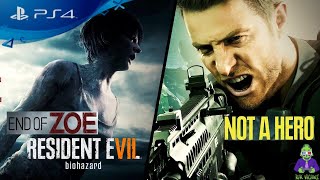 Resident Evil 7 DLC: Not a Hero + End of Zoe  Play Station 4 (PS4) Español Full Game Longplay