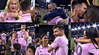 Messi's And Beckham wife's reaction to winning the first trophy in Miami history