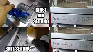 SALT & RINSE AID SETTING LG DISHWASHER