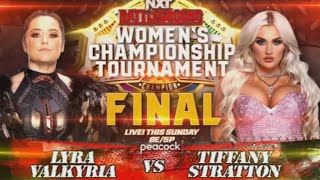 NXT Battleground 2023 Tiffany Stratton vs Lyra Valkyria 2K23 Simulation