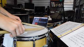 Etude V from "8 Snare Drum Solo Etudes" by Mason Voskamp