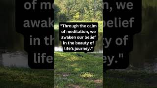 How Does Meditation Awaken Our Belief in Life’s Beauty?#motivation #transformation