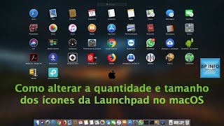 Como alterar a quantidade e tamanho dos ícones da Launchpad - macOS