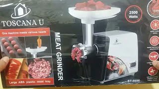 Stainles Steel Meat Grinder 2500 W Rust Free Stainless Steel Blades Powerfull Motor Model ST-8096