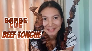 I had laos barbecue beef tongue and chicken organ