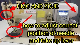 How to needle position & take up lever of zoje & hmc WR587G box hindi & Urdu by gm electronics tech