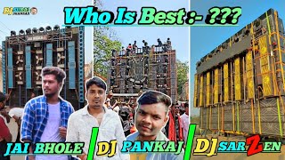 who is bast 🚩🚩Dj sarzen vs Dj pankaj Vs jai bhole Daltonganj  compition @Spvlog999 #djsarz