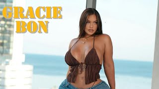 Gracie Bon - Curvy Plus Size Beauty/ Bio & Facts 2024/Update & Measurements/Gorgeous plus size model