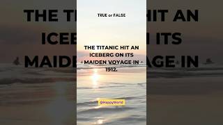 True or False quiz| Comment your Answer| General knowledge quiz|#shorts#quiz#viral #titanic