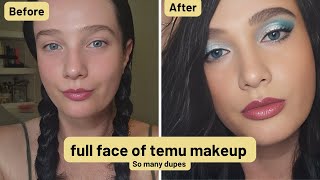 Temu Makeup Exposed: Dupe vs. Scam || Full face of Temu @temu #temu #temufinds #temumakeup