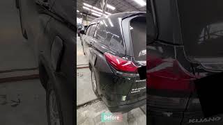 Toyota Innova Zenix Hitam. Reparasi Panel Body di Bengkel Dinarti Putro