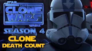 Star Wars: The Clone Wars Season 4 Clone Death Count