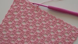 HARİKA TIĞ İŞİ DANTEL ÖRGÜ MODELİ -  Simple Crochet Lace Tablecloth Runner Pattern for Beginners