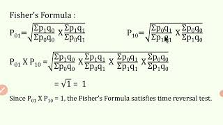 Test of Adequacy of Index Number Formulae