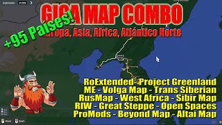 ETS2 1.50 | GIGA MAP COMBO - ProMods + Groenlandia, Asia, Africa, Rusia, Siberia | +95 Países!