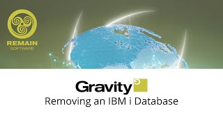 Project and Workflow Management Gravity- Removing an IBM i Database