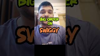 Big Order on Swiggy 😍 #swiggy #swiggyorder Cloud Kitchen Order #food #zomatoorder #zomatofood