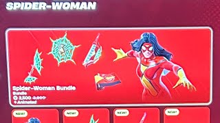 Fortnite gameplay van de Spider-Woman Bundle (Marvel)