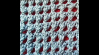 Very nice knitted pattern with holes