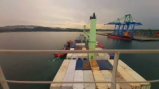 TIMELAPSE VIDEO SHIP BERTHING#berthing #vessel #timelapsevideo #containership#meratusline