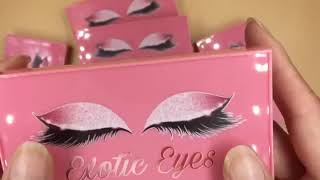 Custom eyelash packaging boxes wholesale vendor