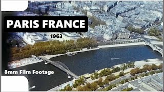 Amazing footage of the city of Paris - as seen from the Eiffel Tower. France  1963