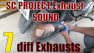 SC Project Exhaust Sound on Yamaha YBR Motorcycle