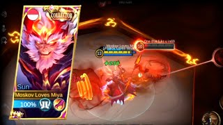 BYE POOR YIN😂 | DON'T SHOW RECALL | TOP GLOBAL SUN BEST BUILD [MVP GAMEPLAY] - MLBB