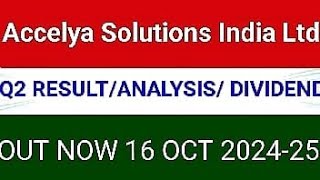 ACCELYA SOLUTIONS INDIA LTD Q2  RESULT 2024| ACCELYA SOLUTIONS INDIA LTD Q2  RESULT TODAY|