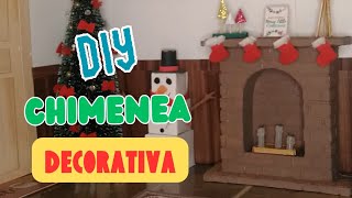 DIY- Chimenea Decorativa para Barbie + Decoración de Navidad