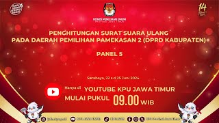 Penghitungan  Surat Suara Ulang pada Daerah Pemilihan Pamekasan 2 (DPRD Kabupaten)-Panel 5