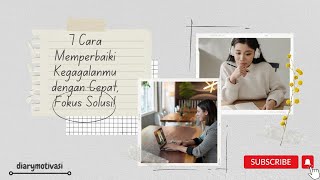 GA PERLU TAKUT GAGAL. INI ADA CARA UNTUK MEMPERBAIKI KEGAGALANMU.