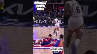 Hustle back on defense for the chase down block with one shoe #shorts #youtubeshorts