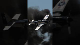 P-51 Pyro Pass #fyp #viral #shorts #aviation #airforce #airshow #p51mustang #tampa