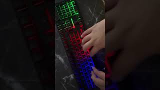 Preview of ASMR keyboard typing on gaming RGB gaming keyboard (no talking) - full video on channel