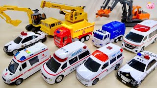 サウンドが鳴る!はたらくくるま パトカー, 救急車, 清掃車, ダブルアームのアスタコが楽しすぎた♪