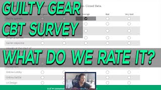 We Took the Guilty Gear Strive CBT Survey Together