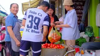 KHONG CAT Harvesting Tomato Radish Goes To Market Sell  Cooking Gardening Farm01